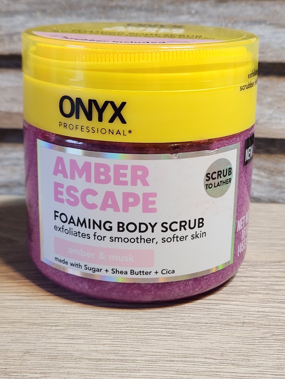 ONYX Professional Amber Escape Foaming Body Scrub Exfoliates Amber & Musk